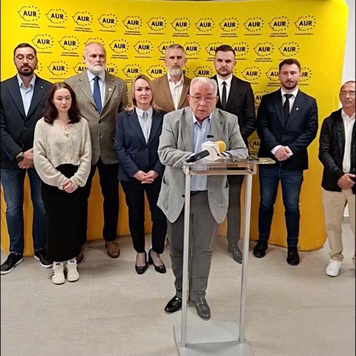 Sursa foto: Conferință de presă AUR Maramureș 30.04.2026